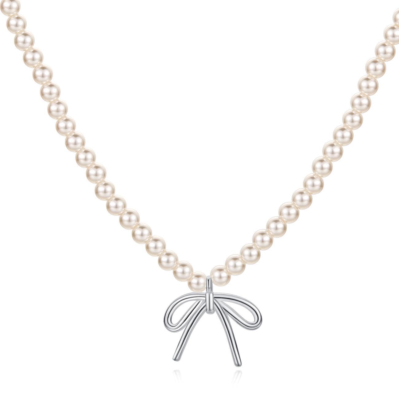Collier en perles argent 925 style coréen chaîne de clavicule - 5