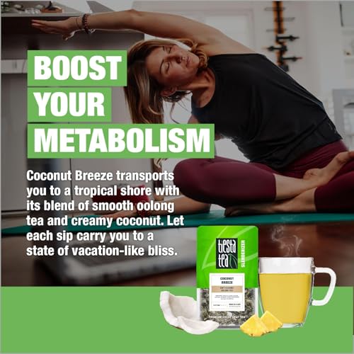 Tiesta Tea - Coconut Breeze, Loose Leaf, Soft Coconut Oolong Tea, Medium-Caffeinated Blend, Makes Hot or Iced & Up to 20-25 Cups, 2oz Resealable Pouch - image 4