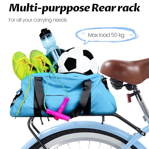 Calliever 26-Inch Beach Cruiser Bike Wheels Single-Speed Coaster Brakewith Rear Basket, Recommended Height 5'3 Inch To 6'2", Suitable For Men, Women thumb #1