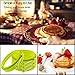 YumYum Utensils Silicone Egg Rings Non Stick. Green 4-pk