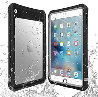 AICase iPad Mini 5 Waterproof Case/iPad Mini 4 Waterproof Case High Touch Sensitivity ID,IP68 360 Degree Shockproof Protective Cover with Kickstand for iPad Mini 5/iPad Mini 4