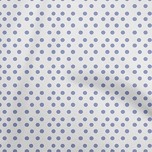 oneOone Cotton Poplin Bluish Violet Fabric Dots Craft Projects Decor Fabric Printed By The Yard 56 Inch Wide