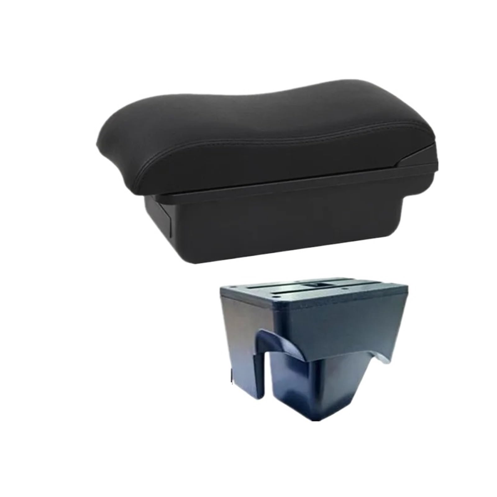 UMDJJU For VW For TERA 2025 Armrest Box Car Storage With USB Accessories Car Centre Console Armrest Box(A2 black line No USB)