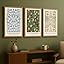 PWAAHDC Sage Green Wall Art - Set of 3 Boho Pictures for Bedroom PWAAHDC Sage Green Wall Art - Set of 3 Boho Pictures for Bedroom