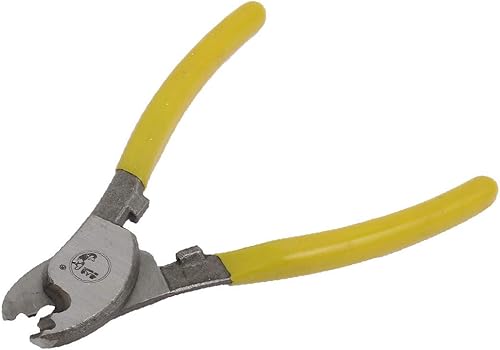 X-DREE 165mm Length Plastic Coated Good performance Handle Wire Cable Cutting Plier Tool Yellow(165 mm de longitud recubierto de plástico Mango