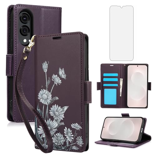 Coque Samsung S25 Edge violet foncé YM026 UK anti-rayures pour éviter les chutes