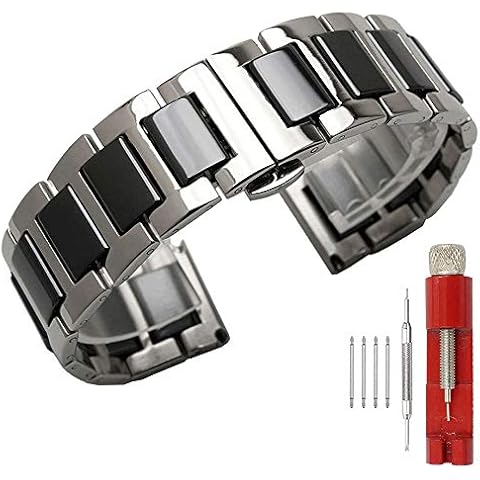 Kai Tian Correa de Reloj de Cerámica Negra para Hombre Cover