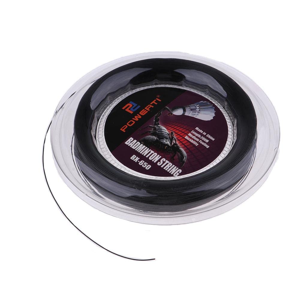 Durable Nylon Badminton Racket String High Flexibility Black-picture-13