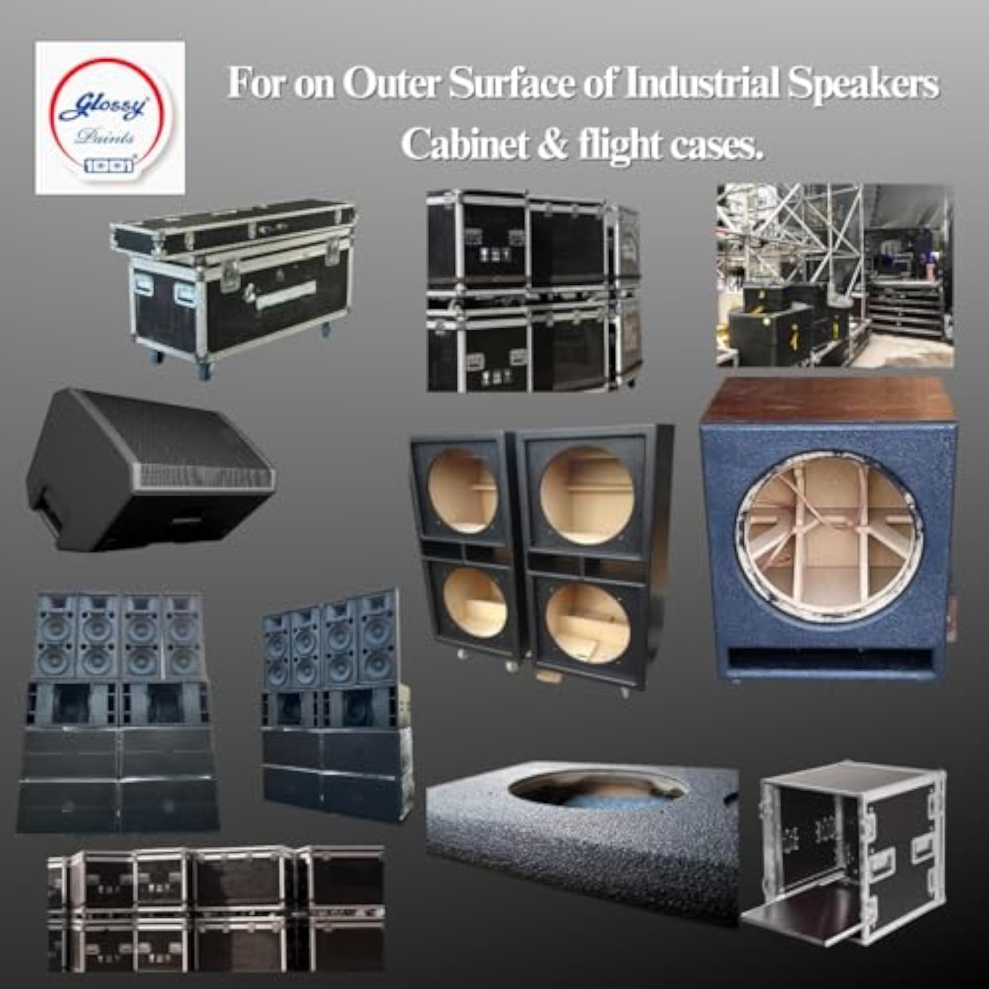 Glossy Infinity Speaker Paint Texture Coating