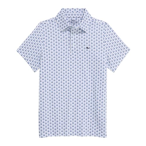 Image of Vineyard Vines Kids Printed Sankaty Polo (Toddler /Little Kids /Big Kids)
