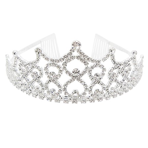 Tiara Rosemarie colecciones siete punto de strass anticaída para peinado firme