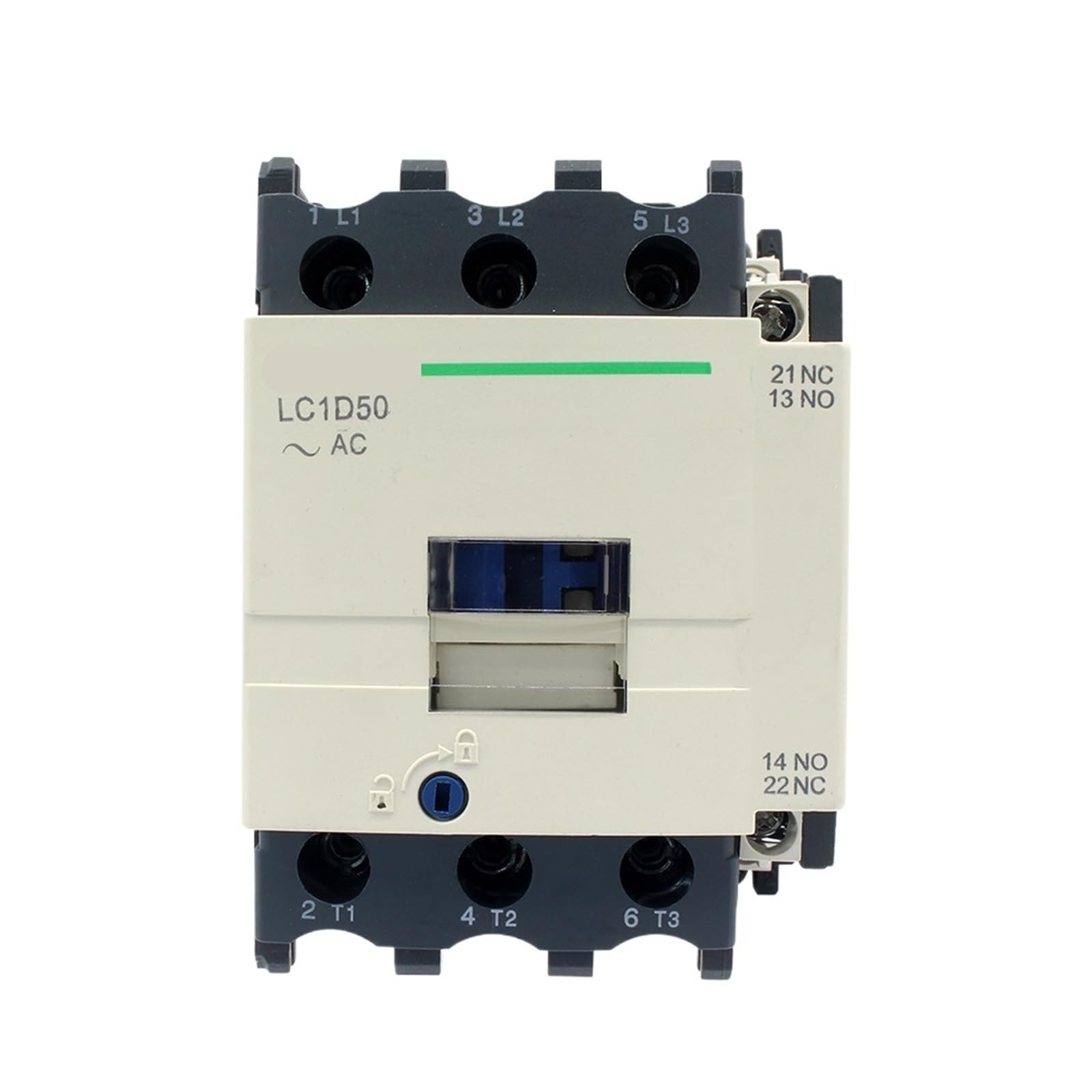 HUUOQIWY Mounted LC1-D50 Contactor Electrical Industrial AC Contactor 50Hz 220/230V 50A 1Pcs