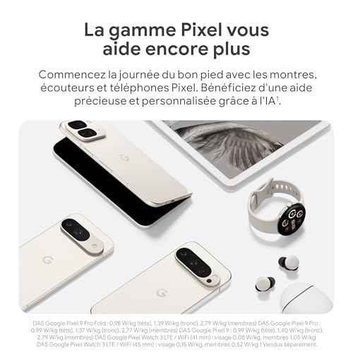 Google Pixel 9 – Smartphone Android débloqué avec Gemini, Appareil Photo avancé, 24 Heures d'autonomie et écran Actua 6,3 Pouces – Rose Pivoine, 128GB