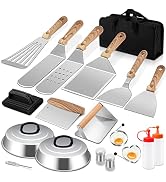 Joyfair 19Pcs Griddle Accessories Kit, Flat Top Grill BBQ Turners with Melting Domes, For Outdoor...