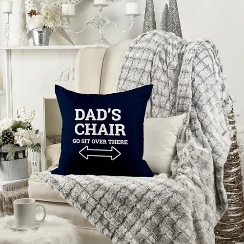 Dad's Chair Pillow, Funny Christmas Gift for Father, Dad