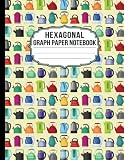  Hexagonal Graph Paper Notebook: Organic Chemistry and Biochemistry Note Taking Workbook for Science Students - Tea Pot Pattern Hexagonal Graph Journal and Notebook