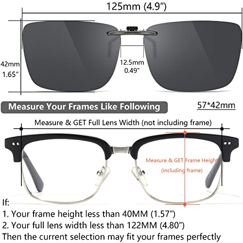 CAXMAN Kids Clip On Sunglasses for Boys and Girls Polarized Over Prescription Glasses4