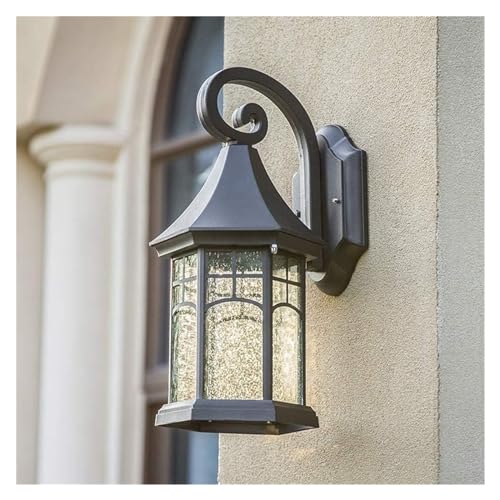 Applique murale extérieure style industriel noir mat pour jardin - 3