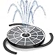AISITIN Solarbrunnen für Draussen, Solar Springbrunnen für Außen 3,7W mit 4 Sprüh Effekten,Solar Teichpumpe Solar Schwimmender Fontäne Pumpe für Garten,Vogel-Bad,Teich,DIY Wasserspiel