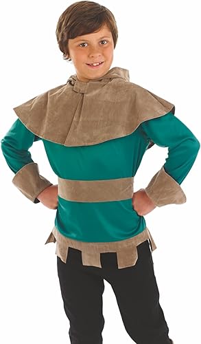 Miniatura 2 de fun shack Disfraz de Robin Hood para niños, disfraz de personajes de libro para niños, talla S, M, L, XL