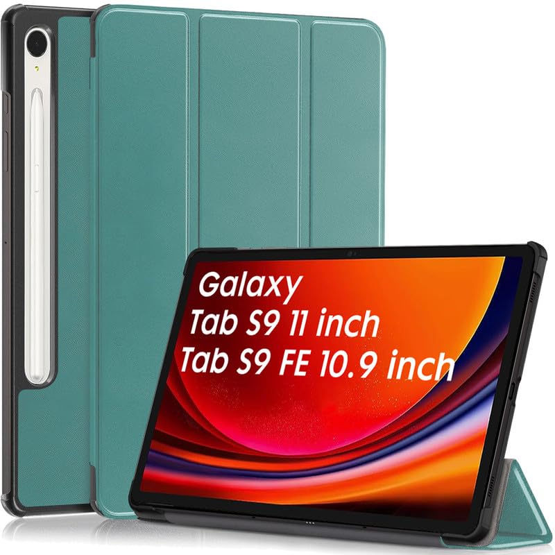 Robustrion Cover for Samsung Tab S9 11"/Tab S9 FE Cover Case 10.9", Flip Stand Back Case Cover for Samsung Galaxy Tab S9 Tablet/Tab S9 FE Tablet Cover [Supports Auto Sleep Wake] - Dark Green (B0CD1ZN4VK) Amazon Price History, Amazon Price Tracker