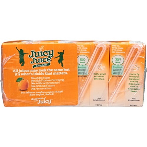 Juicy Juice Orange Tangerine, 4.23 Ounce Boxes, 8 Count (Pack of 5)