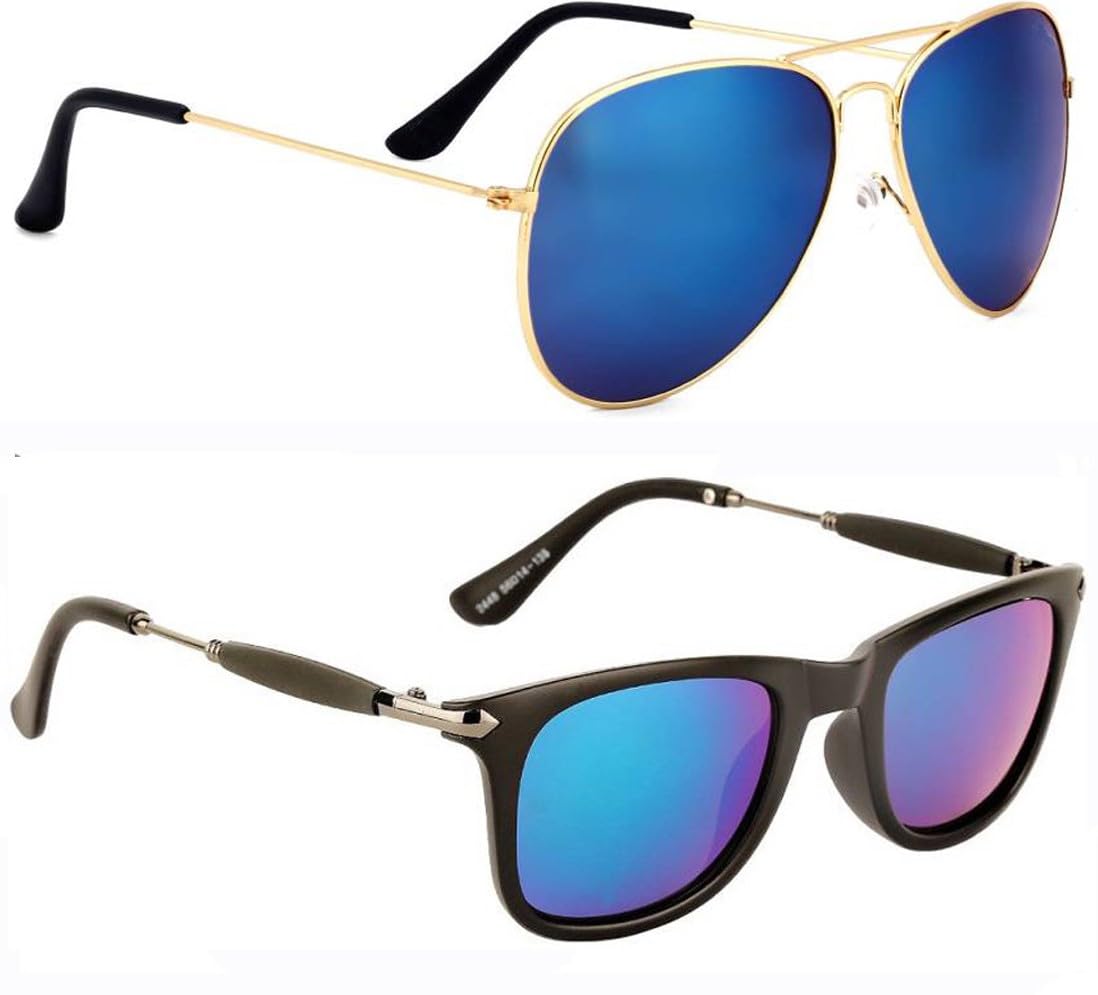 arzonai Unisex UV Protection Sunglasses for Men and Women Pack of 2 - Combo-2268-picture-32