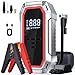 Jump Starter with Air Compressor, 5000A Peak Car Battery Jump Starter(9.0 Gas/8.0L Diesel), 160PSI 12V Jump Box Car Battery Jumper Starter Portable with Smart Jumper Cables, LED Lights, LCD Display