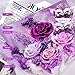 Preserved Flowers for Delivery Prime Purple Flowers Bouquet Lasting 1-3 Years, Birthday Gifts for Women Mom Grandma Wife Friend, Eternal Forever Real Roses for Birthday Mother’s Day Anniversary