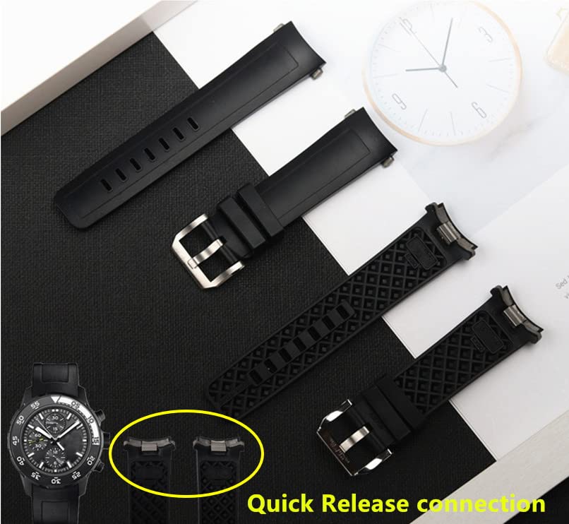 Bracelet de montre en caoutchouc de qualité pour IWC Aquatimer