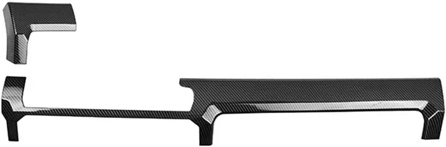 for Toyota 4Runner 2025 2026 Carbon Style Interior Center Control Strip Molding Trim ABS Accessories 2pcs (Only for 14.3 Inch Screen)