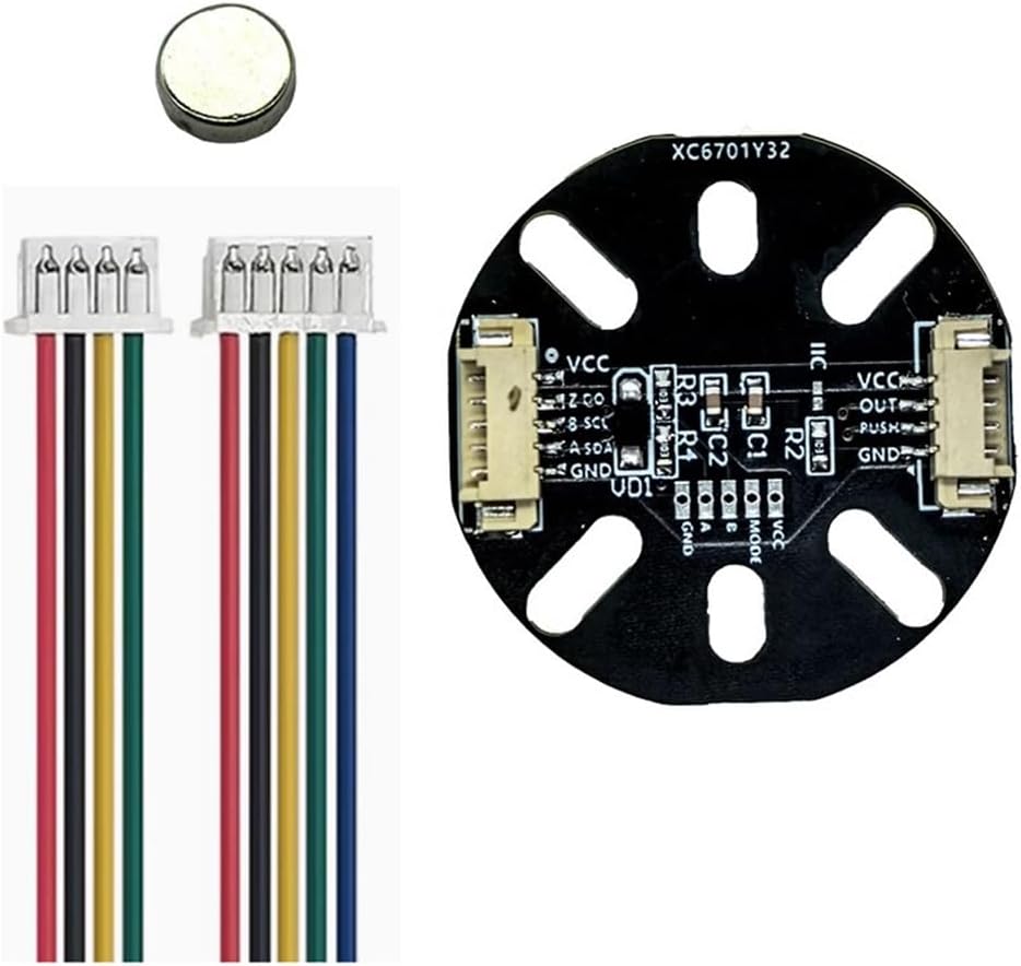 MT6701 Magnetic Encoder 14bit High IIC+AB1024 Supports IIC//PWM/da Communication for Brushless Motor