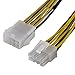 Produktbild Best Plug 20cm internes PCI EPS Stromkabel für Computer, 8pol Stecker männlich auf 8pol Kupplung Buchse weiblich