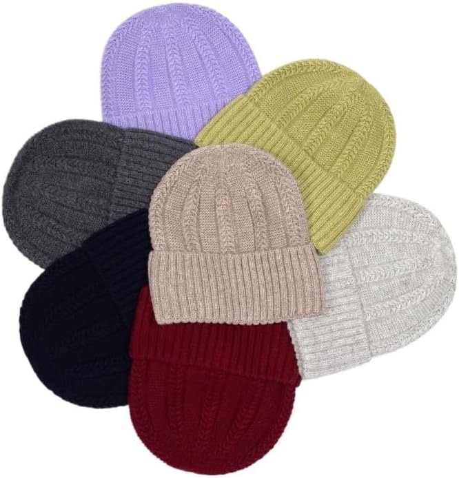 Women's Wool Knitted Hat Warm Versatile Woolen Hats Outdoor Casual Ear Protection