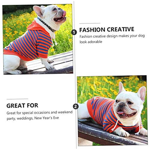 Pull à rayures pour chiens en coton respirant et costume adorable de marque BESPORTBLE