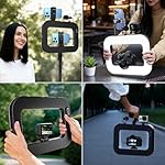 yAyusi Cell Phone Light for Video Recording, Handheld Phone Stabilizer with Light, 8000mAh LED Selfie Phones Ring Light with Phones Holder, Smartphone Video Rig for Camera, Action Camera, Vlog, TikTok - Image 5