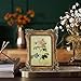 SIKOO Vintage Picture Frame 5x7 Bronze Gold Antique Ornate Photo Frame for Wall Mount and Tabletop Display Vintage Wall Decor Victorian Home Decor
