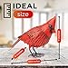Cardinal Statue Metal Bird Garden Decor - Metal Yard Art - Outdoor Sculptures & Statues - Large Red Bird - Ornaments for Patio Balcony - Sympathy Gift