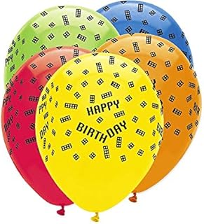Creative Party M296 Lego Style Paper Pennant Banner-1 Pc, Multicolour