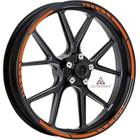 Autocollants Jante Moto Autodomy - Kit Complet Argent 7mm - Pour Jantes 15 à 19 Pouces