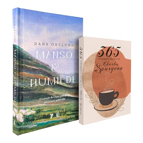 Kit Manso e Humilde + 365 Mensagens Diárias Charles Spurgeon Café