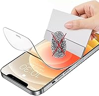 Vista 4 de 2 unids Protector de pantalla frontal para iPhone 13 mini A2481 5.4 "Flexible Matte Hydrogel Film TPU Desbloqueo de huellas dactilares Anti-huella