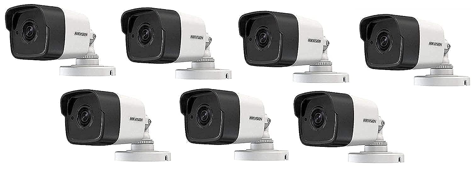 HikvisionDS-2CE1AH0T-ITPF (5MP) UltraHD 4K IR CCTV Bullet Camera 7 Pcs.