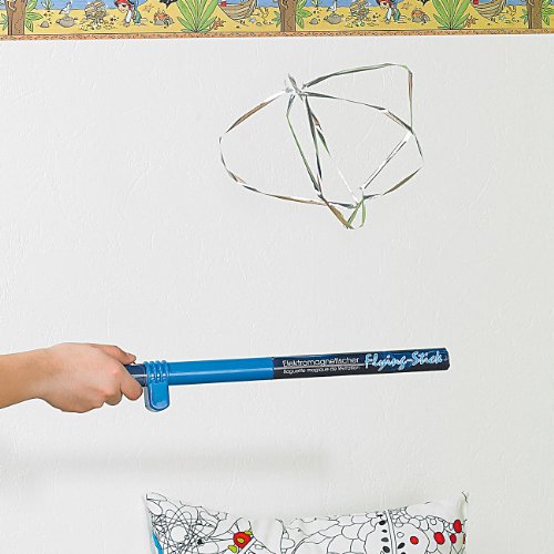 PEARL Zauberstab: Zauber-Schwebestab Flying Stick inklusive 5 Schwebefiguren (Fun Fly Stick, Elektrostatischer Zauberstab, Spielzeug außen)