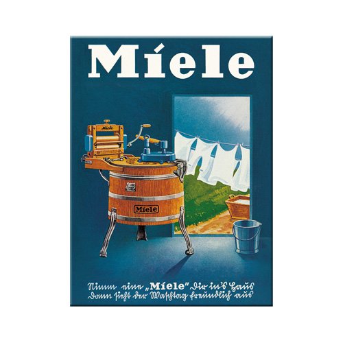 Nostalgic Art Miele Washing Machine steel fridge magnet