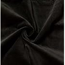 Quality Black 100% Cotton Velvet Velour Fabric for Upholstery/Drapery/Crafts/Costumes Heavy 16oz Weight Thick Curtain Material Sold by The Yard at 54 inch Wide