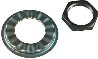 Plumb Pak PP800-88 Faucet Locknut and Rosette, Universal Fit Pair Chrome Plated