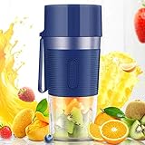 Mejora de 3 cuchillas Mezcla: cuchillo de acero inoxidable de 3 cuchillas: corte tridimensional, moléculas pequeñas, los nutrientes se absorben más fácilmente, lo que puede convertir fácilmente los jugos, verduras en batidos increíbles, no dejar trozos de fruta y hielo, fácil de usar.