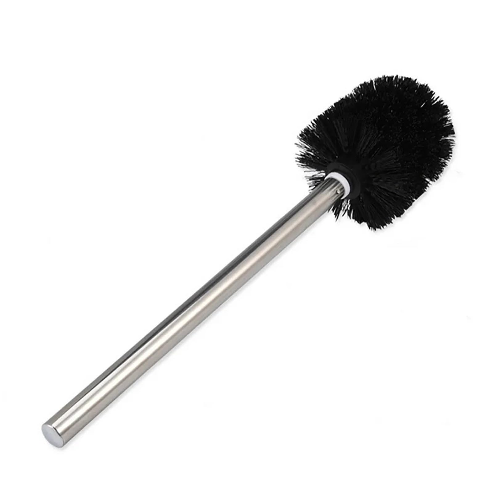 Brosse de toilette en acier inoxydable blanc pour wc et récurage
