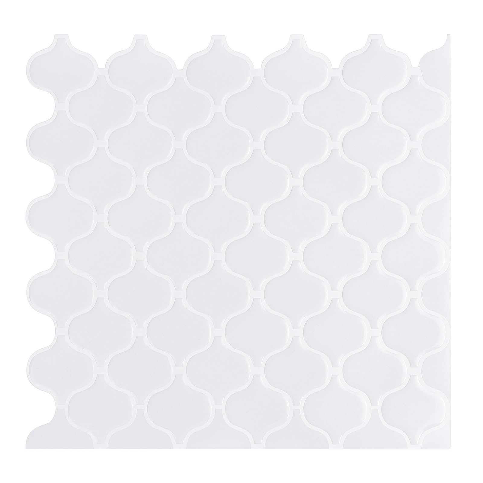 Mosaic Marble Effect Tile Stickers, Mosaic Tile Stickers Self Glue Decor Sticker Peel and Stick Lantern Wall Tiles(Color 1)